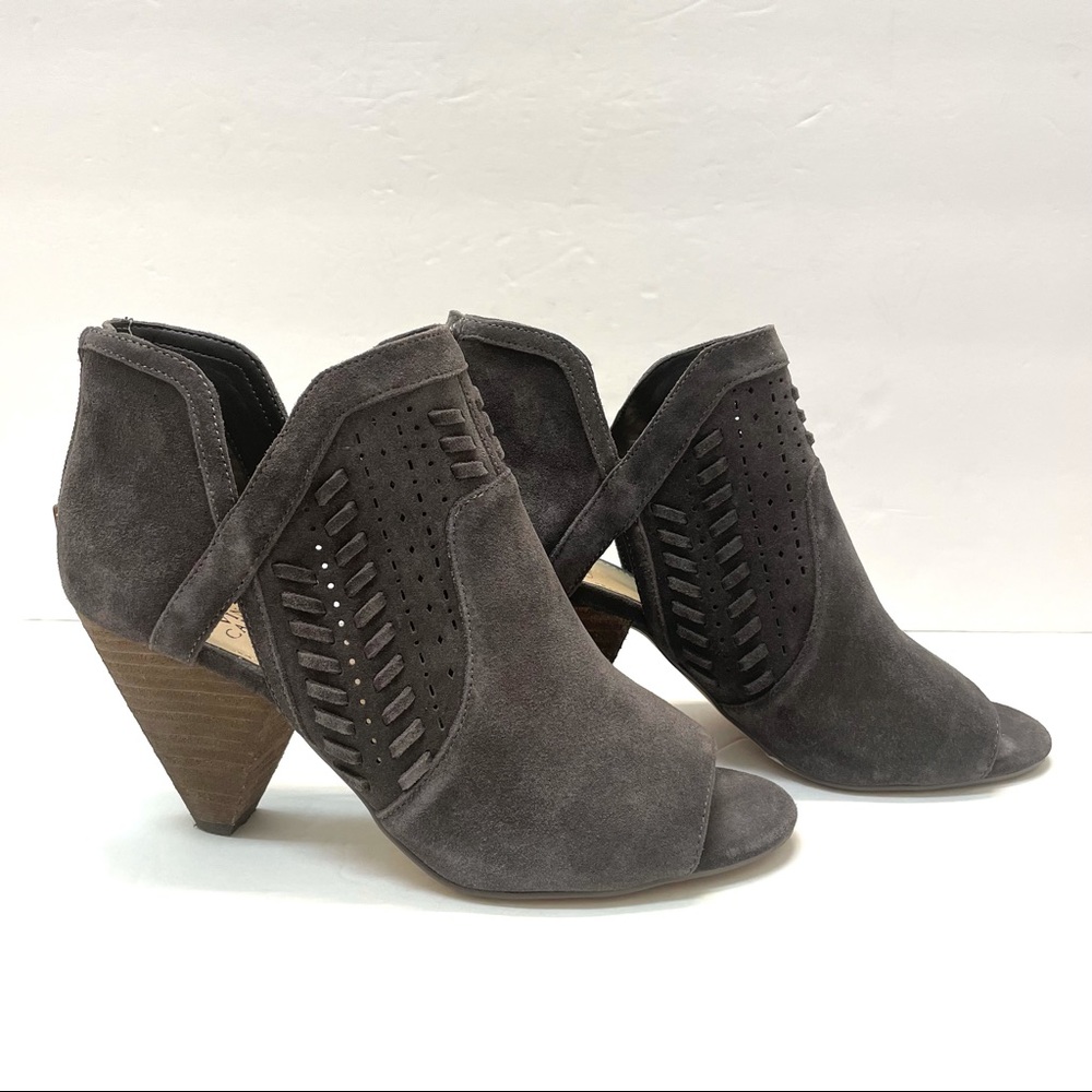Vince Camuto Suede Peep-toe Heels